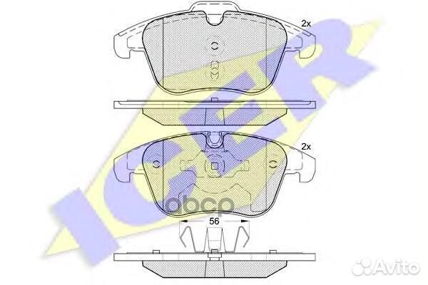 Колодки передние citroen C5 1.6/1.8/2.0 02/08