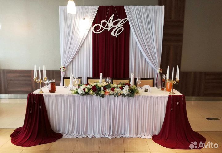 Оформление свадьбы, юбилея, детские праздники