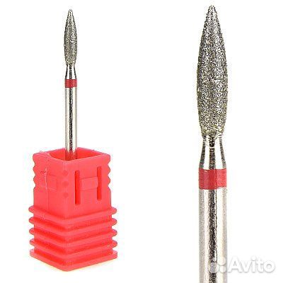 Фреза пламя алмазная 2,3Х8 новые