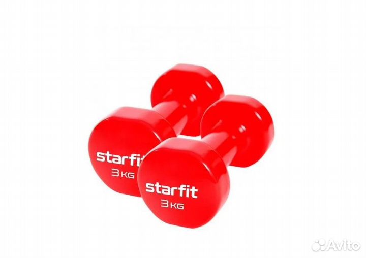 Гантель виниловая 3 кг starfit