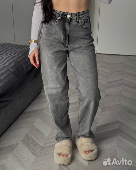 Джинсы женские широкие