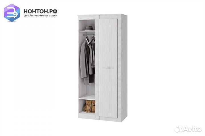 Шкаф угловой Монако ясень белый