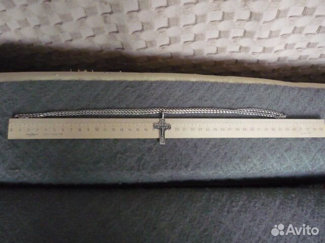 Цепочка с крестиком серебро 925 проба