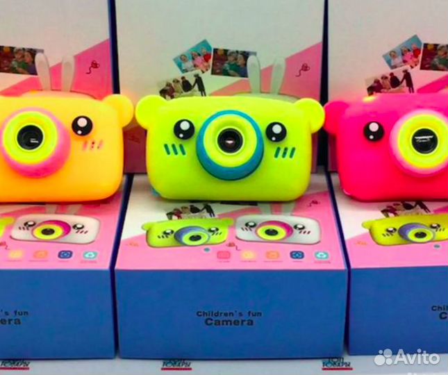 Детский цифровой фотоаппарат Zoo Kids Желтый мишка