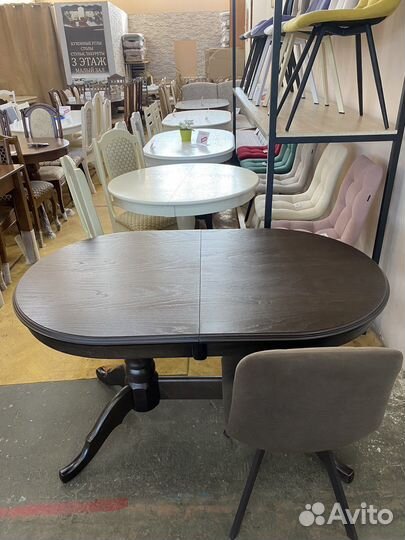 Стол массив «Овал» раздвижной