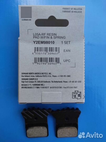 Колодки оригинальные Shimano L05A-RF Resin