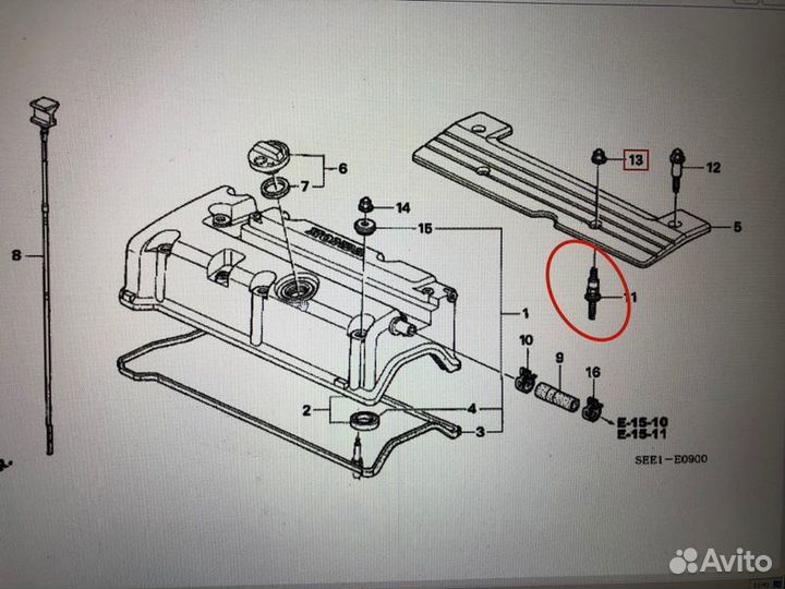 Болты крепления катушек зажигания Honda Accord 7