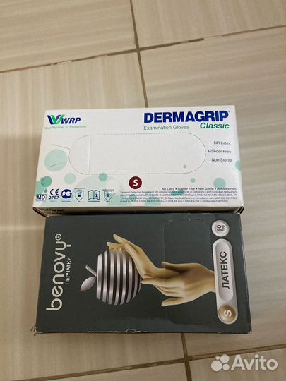 Перчатки медицинские нитриловые и латексные