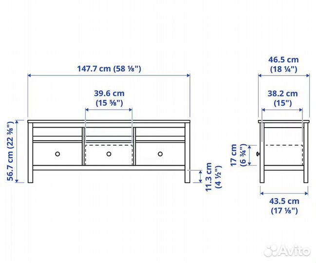 Тумба под тв IKEA хемнэс оригинал новая