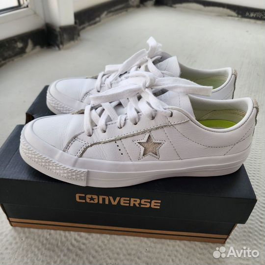 Кеды converse кожаные