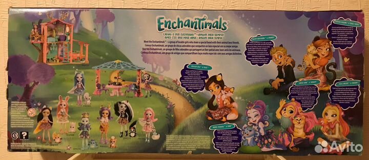 Редкий набор Enchantimals из 6 кукол (лев лиора)