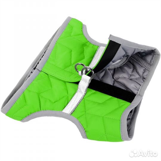 Шлейка мягкая для собак салатовая AV one р. XS 4