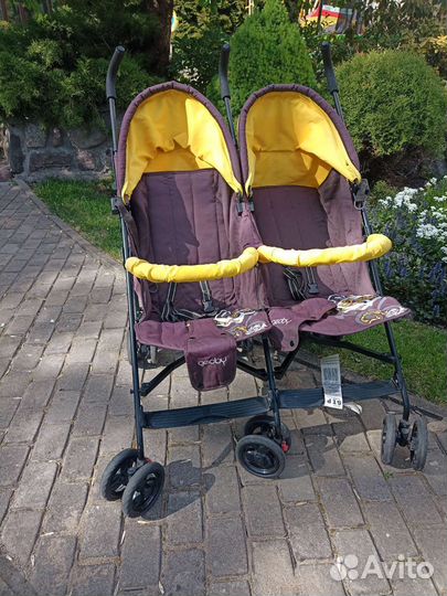 Коляска трость для двойни
