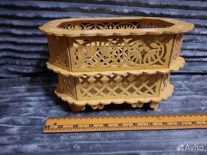 Шкатулка деревянная резная ручная работа