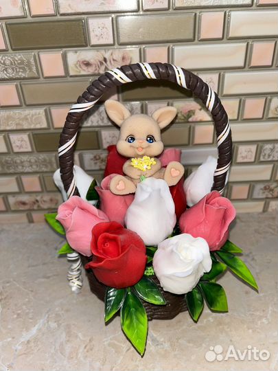 Букет из мыла ручной работы