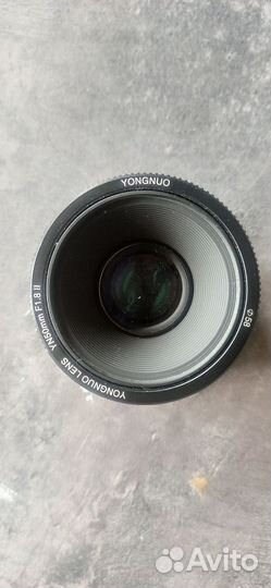 Объектив yongnuo 50 mm f1. 8 для canon