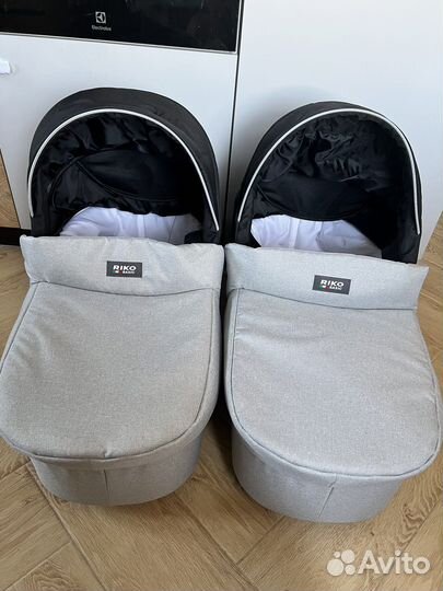 Коляска для двойни 2 в 1 Riko Basic Saxo