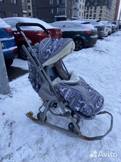 Коляска-санки