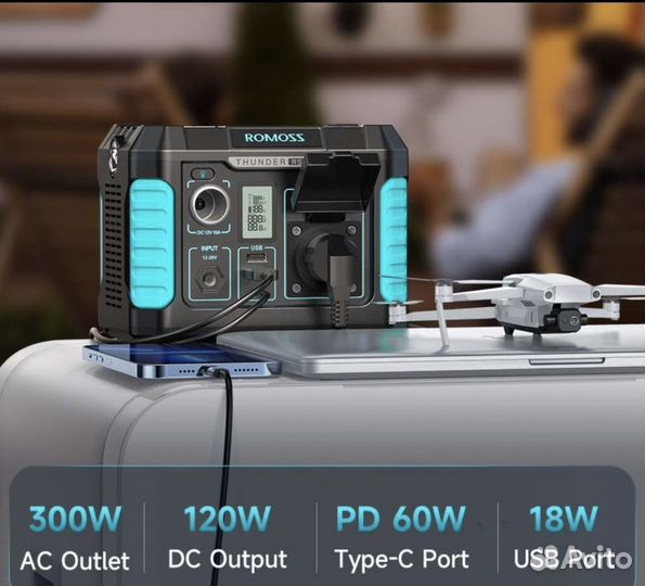 Походный повербанк 300w 62400mAh 220в аренда