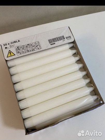 Свечи IKEA jubla 50 шт икеа джубл джубла