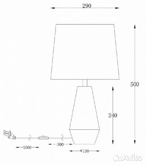 Настольная лампа декоративная Maytoni Calvin Table