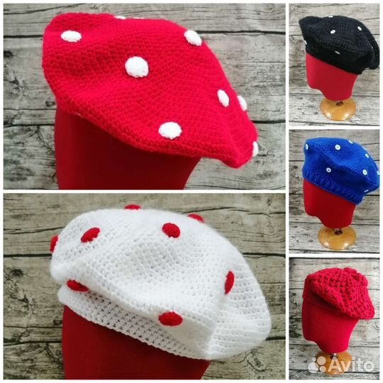 Берет женский вязаный