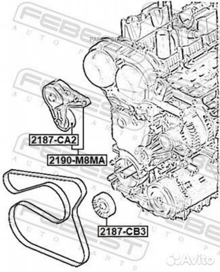 Натяжитель ремня