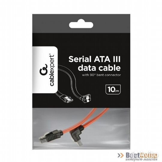 Кабель SATA - SATA gembird (CC-satam-data90-0.1M) 0.1 метра