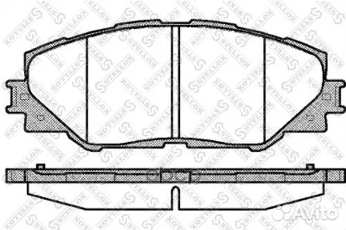 Колодки дисковые передн. 001 095B-SX Stellox