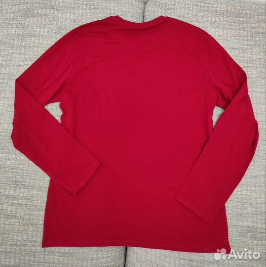 Лонгслив мужской Guess Classic Logo Red (Оригинал)