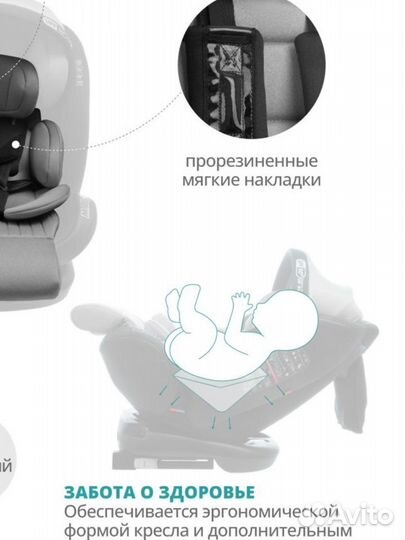 Автокресло Indigo MAX-X Isofix 0+1+2+3 (0-36 кг)