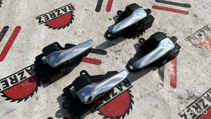 Ручки дверей хром на mitsubishi lancer 10