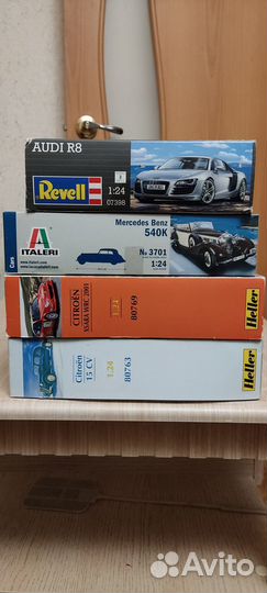 Сборные модели авто 1:24