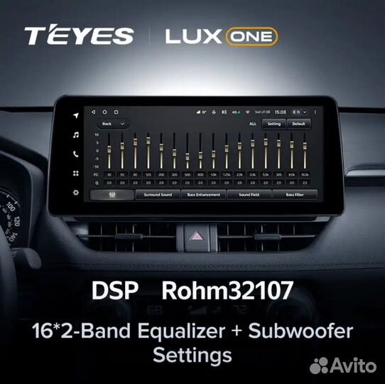 Магнитола Teyes LuxOne 6/128 на Toyota Rav4 18-23