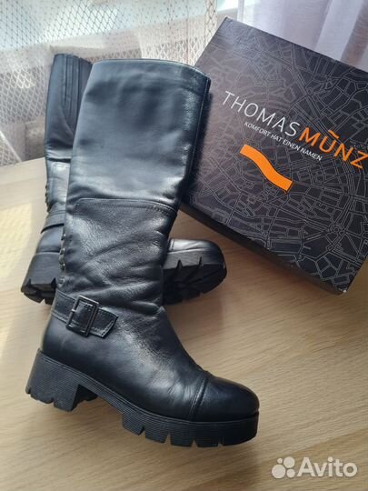 Сапоги женские натуральная кожа 39 Thomas Munz