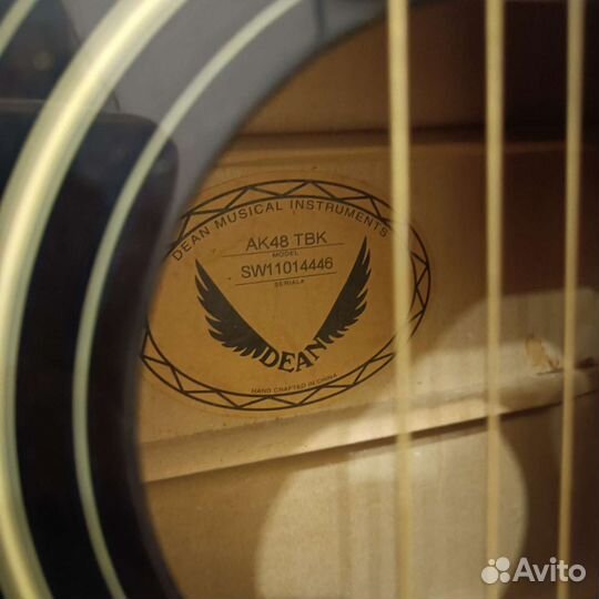 Акустическая гитара dean ak48 tbk