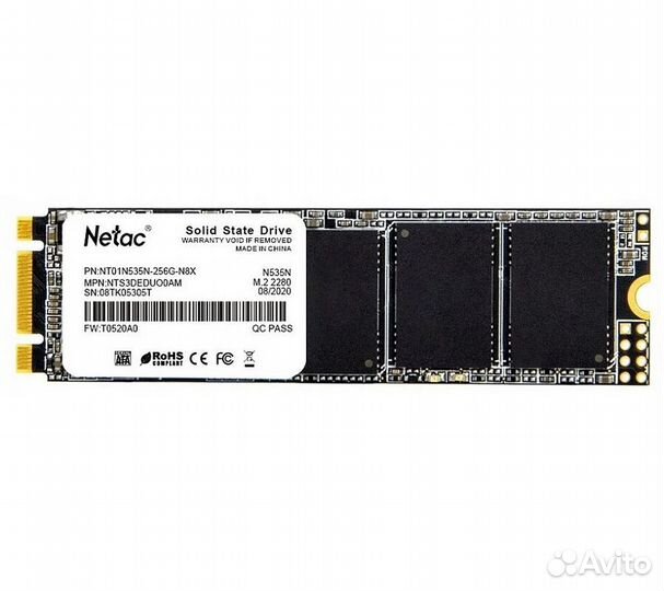 Жесткий диск SSD M.2 Netac N535N 256Gb (NT01N535N