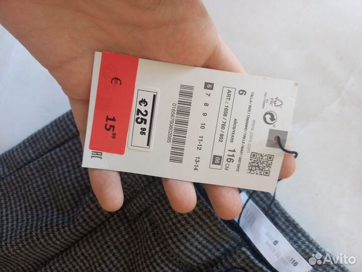 Новые брюки на девочку 116 zara