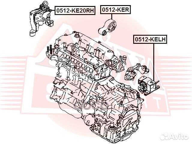 Опора двигателя mazda CX-5 KE 2011-2017 2 MT 2WD