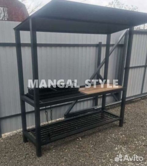 Мангал с крышей