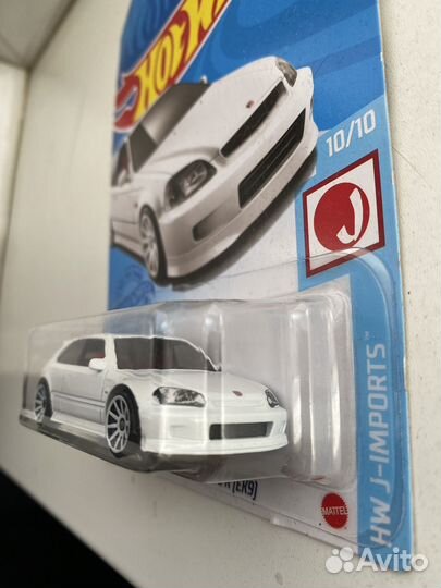 '99 honda civic type R EK9)hot wheels белый