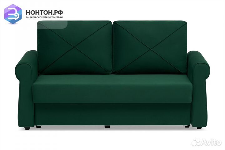 Диван еврокнижка Лира изумрудный