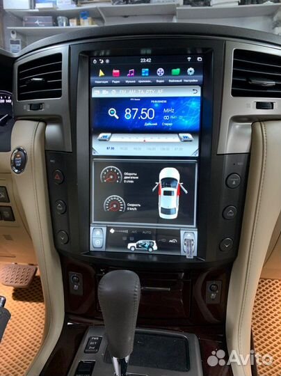Магнитола Lexus LX570 07-15 Tesla Android 11 DSP