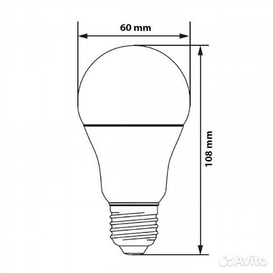 Лампа светодиодная Feron LB-93 A60 12W 2700K 230V E27 теплый свет