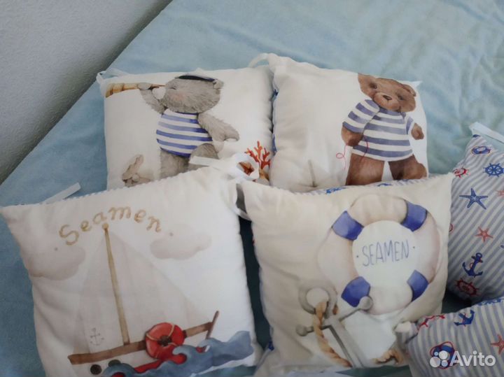 Бортики подушки в детскую кроватку