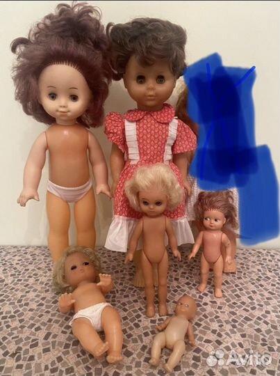 Куклы гдр СССР винтаж набором