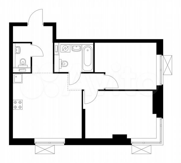 2-к. квартира, 51,7 м², 4/33 эт.