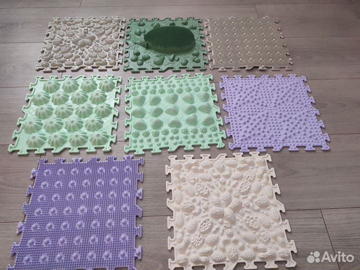 Детский развивающий массажный коврик-пазл ортоша