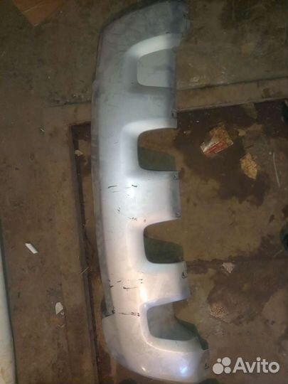 Юбка заднего бампера renault duster