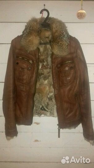 Кожаная куртка на меху